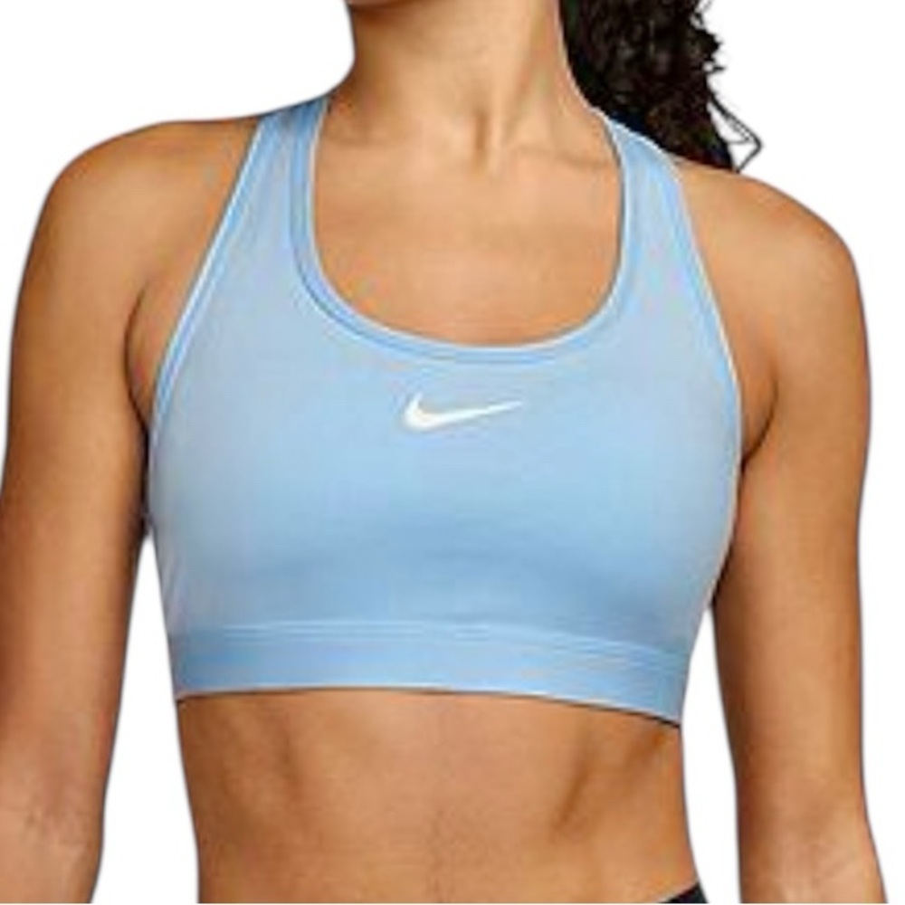 Nike M Swoosh Blue Padded Sport Bra! NEW!